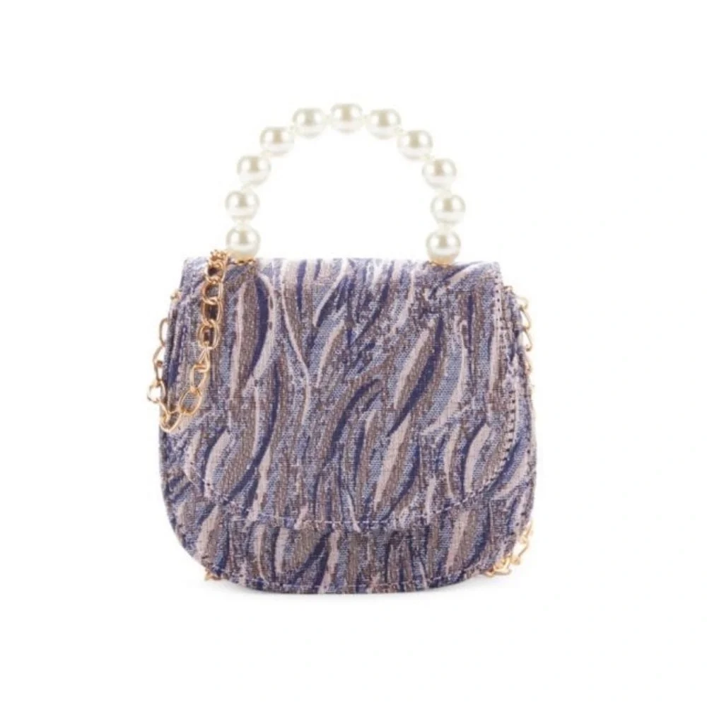 NEW Imoga Kids Tweed Chain Crossbody Bag